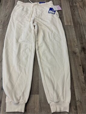 NWT JoyLab Women’s Fleece Jogger Sweatpants Cream Ivory XS Adjustable